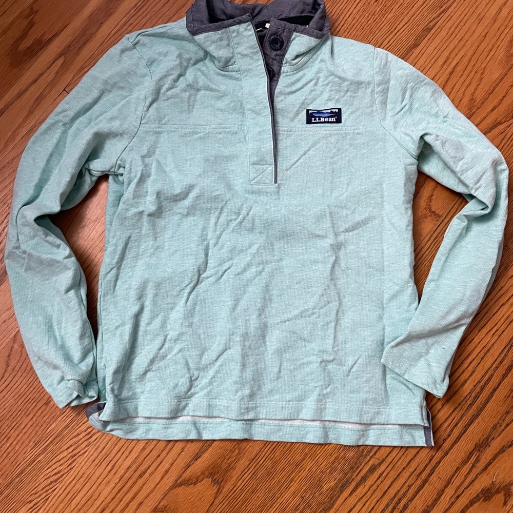 L.L.Bean button Pullover, XS petite